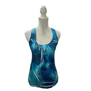 Volume One Tank Top Racerback Banded Bottom Size S